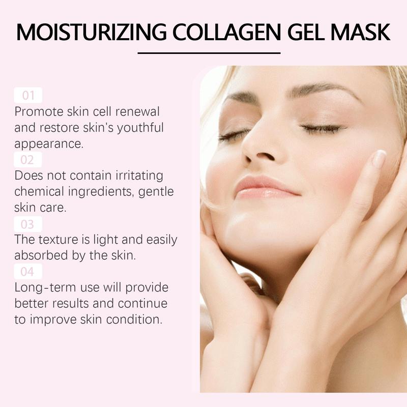 Collagen Facial Mask, 4 Counts set Moisturizing & Nourishing Skin Care Mask, Skin Care Product for Women & Men All Skin Types