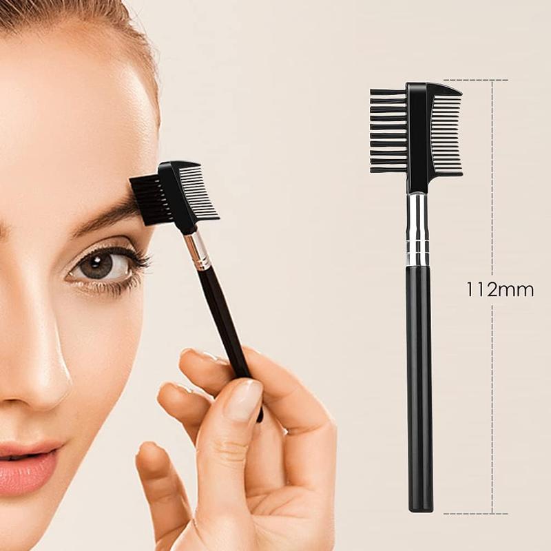 9-in-1 Eyebrow Kit with Eyebrow Razors, Facial Trimmer, Eyelash Comb, Angled Brush, Grooming Tools, and Tweezers for Women