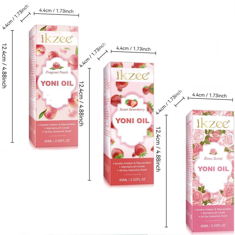 Rose & Peach & Strawberry Scent Body Oil, 1 Count Moisturizing Body Oil, Hydrating Body Care Oil, Body Massage Oil, Body Care Product for Women & Girls