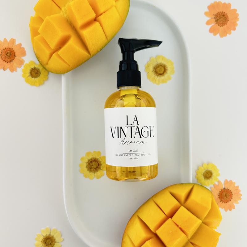 Fruity Scented Body Oil (Pineapple, Mango, Coconut Lime, Passion Fruit)