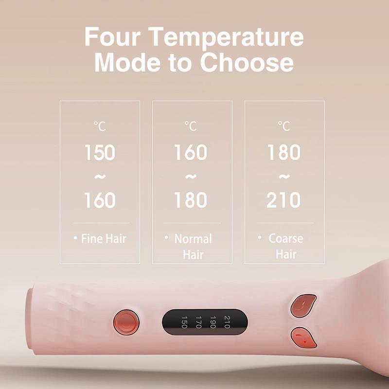 Electric Hair Curler, 4-speed Temperature Control Adjustable Hair Curler, LED Screen Hair Curling Wand, Curling Iron, Hair Styling Tool for Home & Salon Use, Curling Iron, Christmas Gift 01