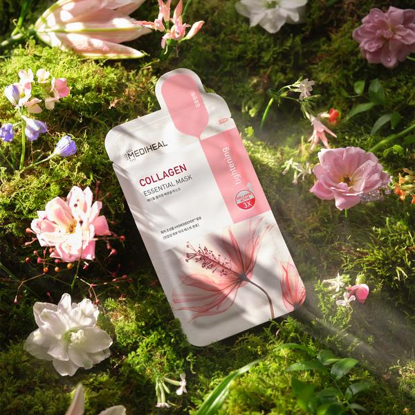 Mediheal Collagen Hydrating Essential Sheet Mask Flower Skincare