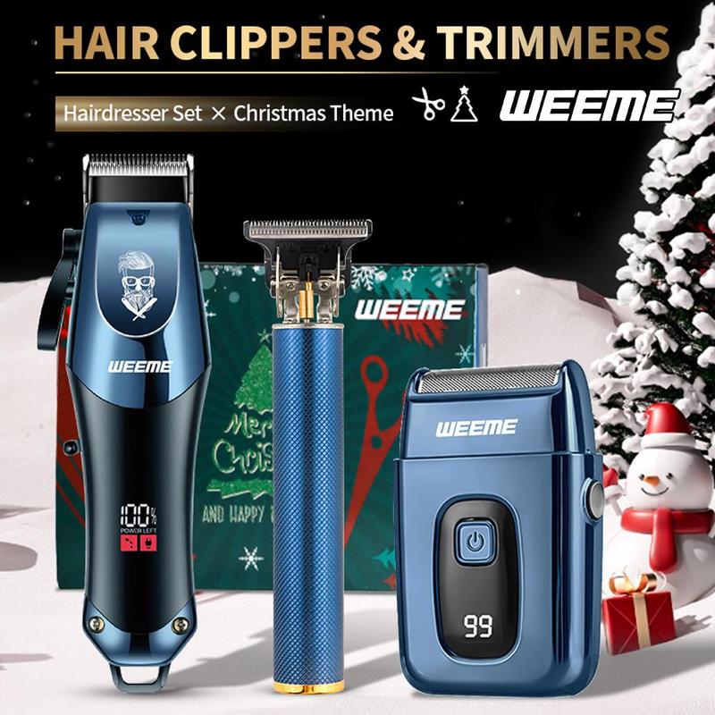 Professional Hair Clipper Set, 1 Box Rechargeable Hair Trimmer & Accessories, Hair Trimmer for Men, Great for Stylists Barbershop Salon Home Use