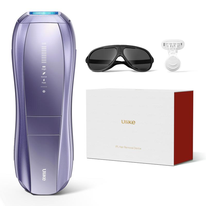 Ulike Laser Hair Removal, Air 10 IPL Hair Removal for Women and Men, 65°F Ice-Cooling Contact, Dual Lights, Skin Sensor & SHR Mode* for Nearly Painless, Effective & Long-Lasting Hair Removal from Home