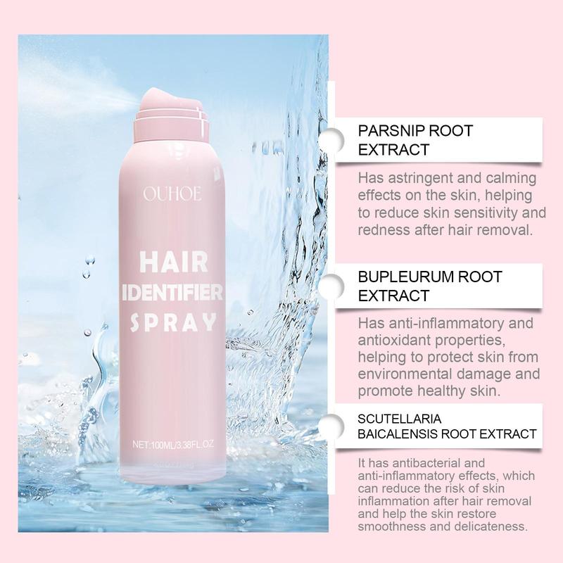 Hair Identifier Spray, Gentle Skin Hair Removal Spray, Hair Removal Product for Women, Beauty & Personal Care Product