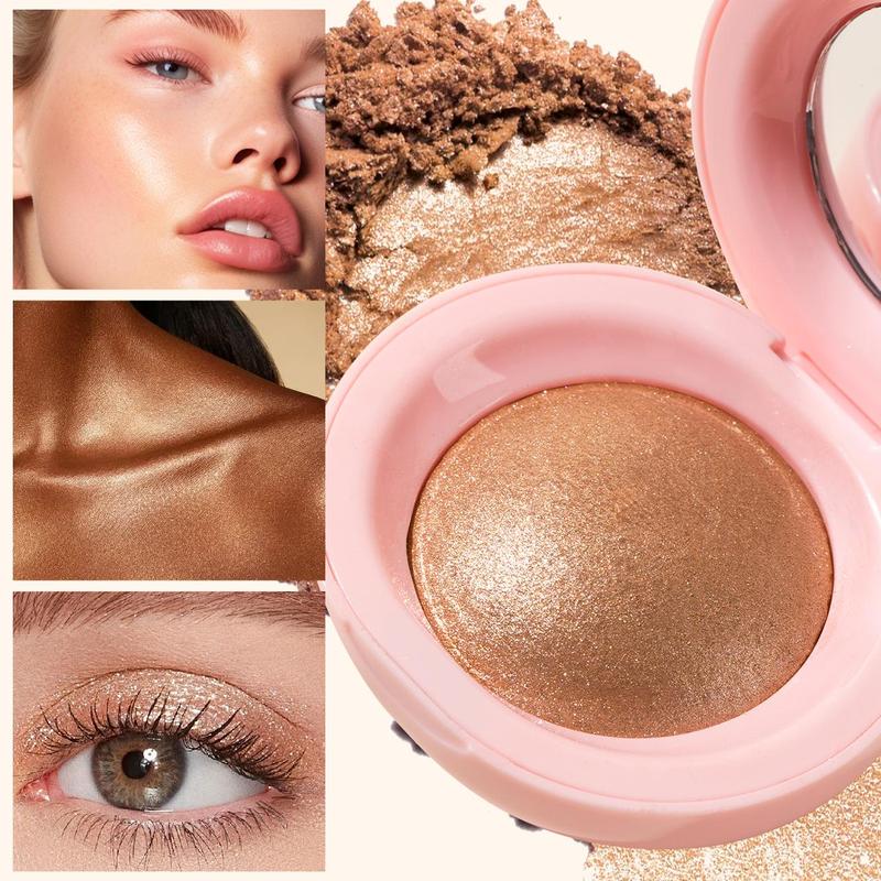 Baking Highlights, Natural Radiance Enhancers, Long-lasting Shimmer Shine, Small & Portable, Essential for Parties