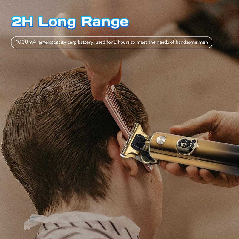 Professional Mens Hair Clippers with 3 Limit Combs, Zero Gapped Cordless Hair Trimmer, Professional Haircut & Grooming Kit for Men, Rechargeable LED Display Hair Beard Trimmer, For Mens Hair Beard and Moustache