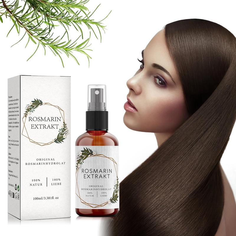 Rosemary Hair Scalp Spray, Rosemary Mint Scalp And Hair Strengthening Spray, Suitable for Dry, Damaged and Rough Hair, Cleaning and Helping To Strengthen Fragile Hair