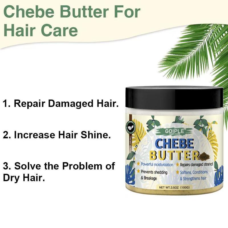 100g Chebe Butter Hair Care Cream, Hair Moisturizing and Conditioning Hair Butter, Hair Care Product for Dry & Damaged Hair