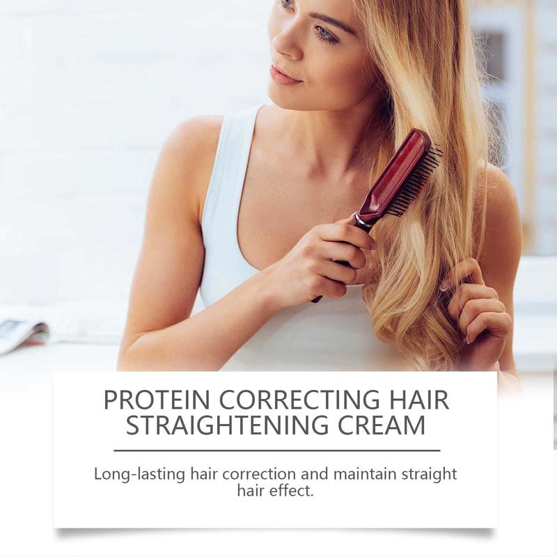 Straightening Hair Cream, Moisturizing Hair Care Cream, Hair Care & Styling Product for Women & Men, Hair Smoothing Cream