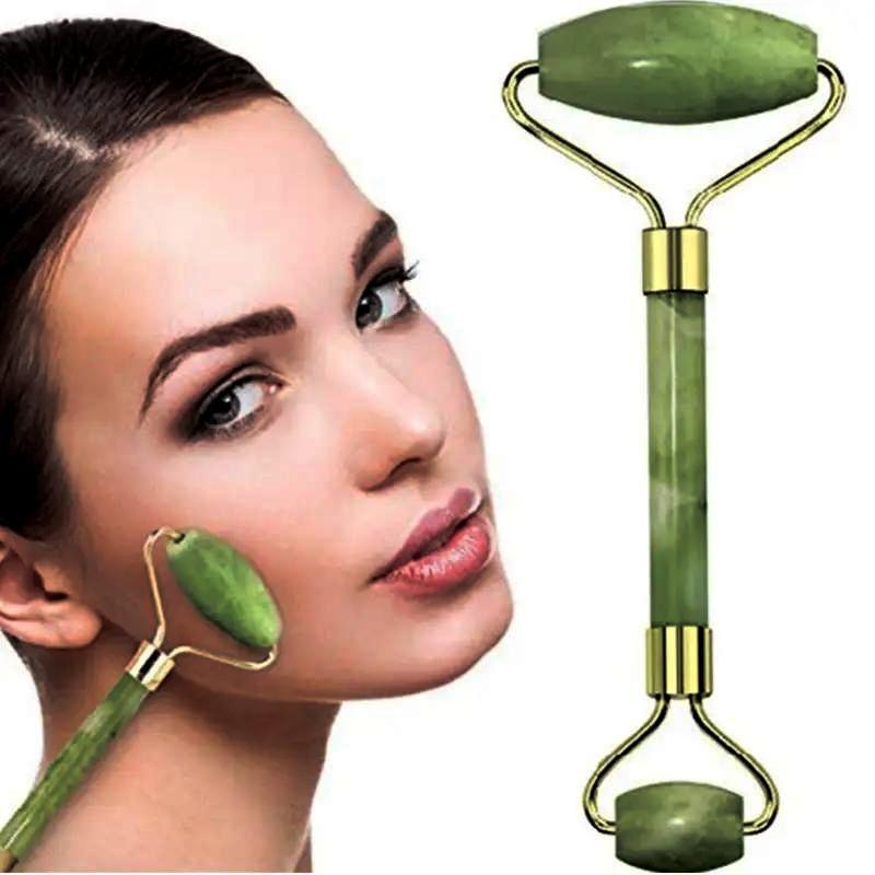 Jade Roller & Gua Sha Board, 2 Counts set Manual Face Massage Tools, Face Massage Tool for Women, Skin Care Tool for Face, Eye, Neck, Body