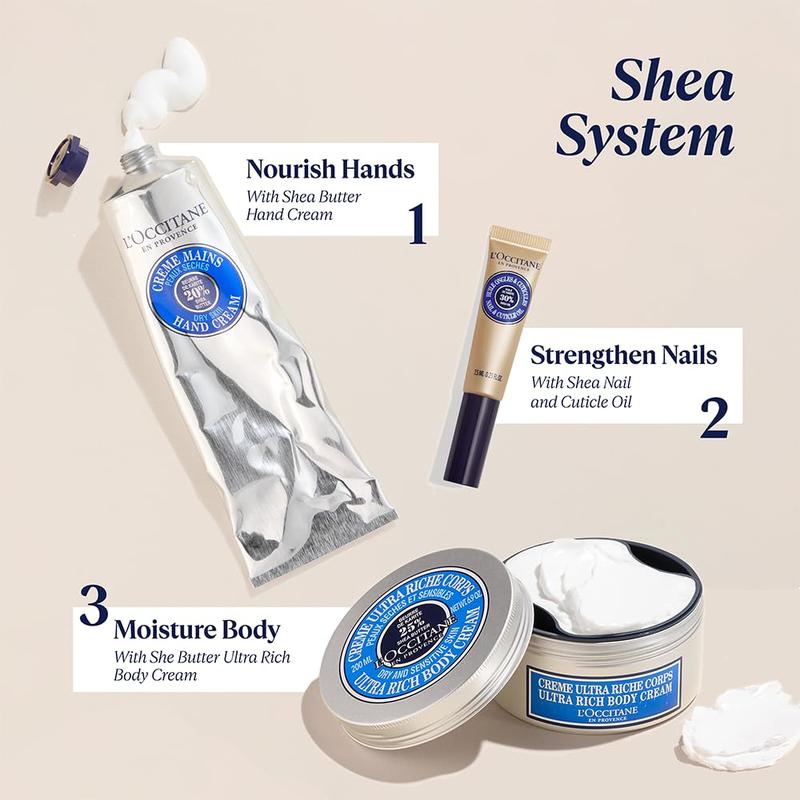 L’OCCITANE Shea Butter Hand Cream: Nourishes Very Dry Hands, Protects Skin, with 20% Organic Shea Butter, Vegan L'OCCITANE