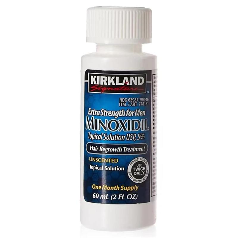 Kirkland Signature Minoxidil for Men 5% Extra Strength Hair Regrowth for Men vqzjBI, 1 Month Supply