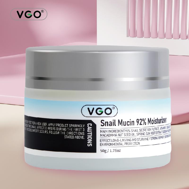 VGO Essence Face Cream Moisturizingand Repairing Set with Vitamin CSerum and Snail Mucin 92% Moisturizer for All Skin Types SkincareAcne Skin Repair facial care vitamin cface serum Hydrating Moisture Cosmetic Daily Fragrance Mild Pack Soothing Comfort