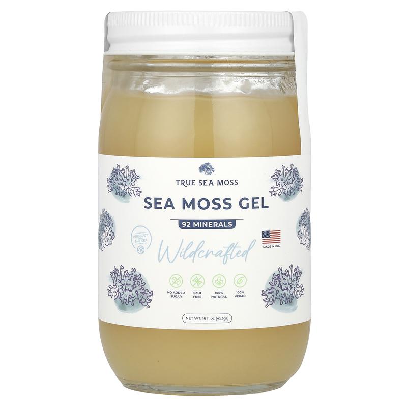 True Sea Moss Sea Moss Gel, Wildcrafted, 16 fl oz (453 g)