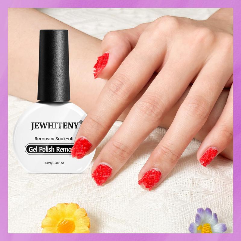 JEWHITENY 10ML Gel Nail Polish Remover 2pcs Professional Gel Remover for Nails 3-5 Minutes Gel Nail Remover Easy And Quick Remove No Need Soaking or Wrapping Gel Remover