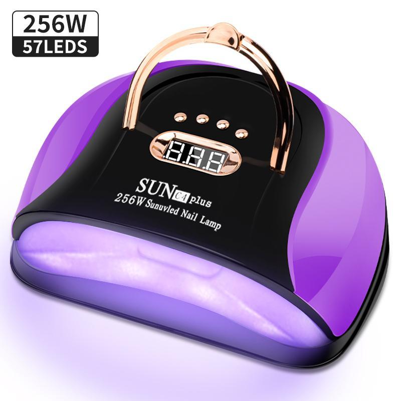 Nail Art UV Lamp, LED Dryer with 57 LEDs & 4 Timer Settings, LCD Display Auto Sensor Professional Nail Lamp for Nail Gel Polish, Suitable for Beginners, Nail Equipment, Nail Care