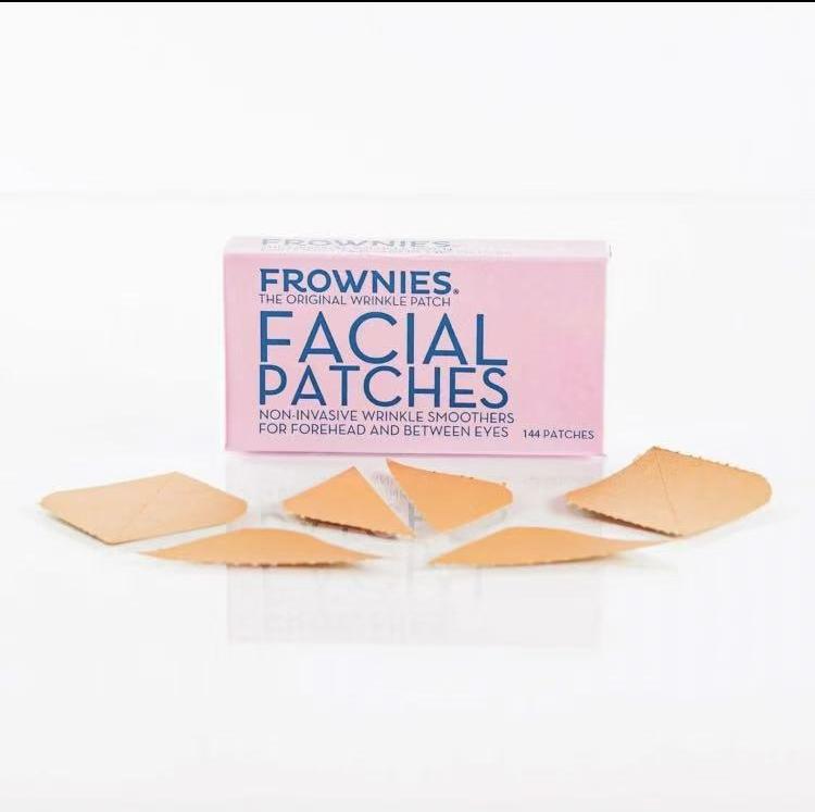 FROWNIES Forehead and Between the Eyes Wrinkle Patches - Hypoallergenic Facial Patches to Smooth & Soften Forehead Wrinkles & Eleven Lines - For Overnight Use, 144 Patches