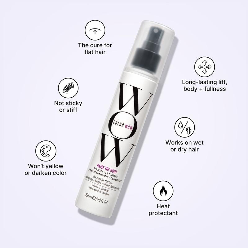 Raise the Root Thicken and Lift Spray All-day root lift + volume, never sticky or stiff, heat protection Haircare