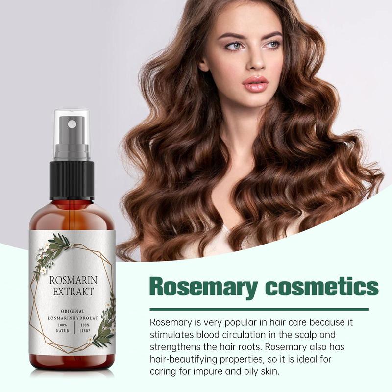 Rosemary Hair Scalp Spray, Rosemary Mint Scalp And Hair Strengthening Spray, Suitable for Dry, Damaged and Rough Hair, Cleaning and Helping To Strengthen Fragile Hair