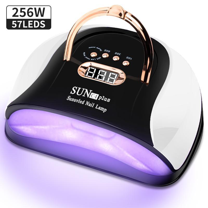 Nail Art UV Lamp, LED Dryer with 57 LEDs & 4 Timer Settings, LCD Display Auto Sensor Professional Nail Lamp for Nail Gel Polish, Suitable for Beginners, Nail Equipment, Nail Care