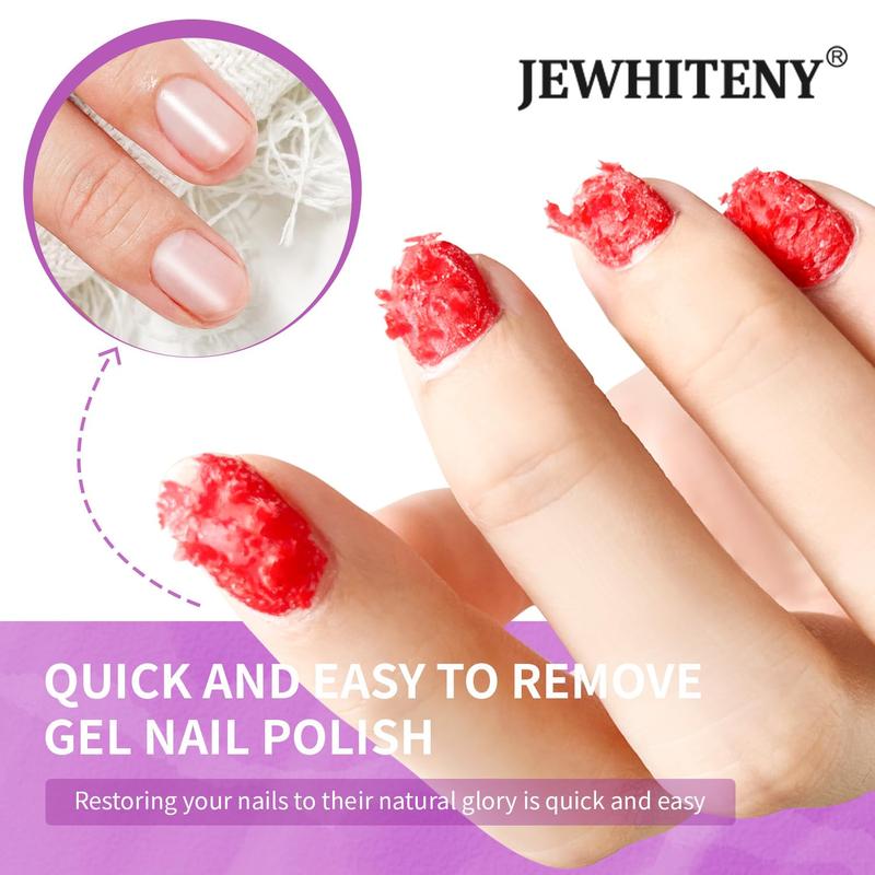 JEWHITENY 10ML Gel Nail Polish Remover 2pcs Professional Gel Remover for Nails 3-5 Minutes Gel Nail Remover Easy And Quick Remove No Need Soaking or Wrapping Gel Remover