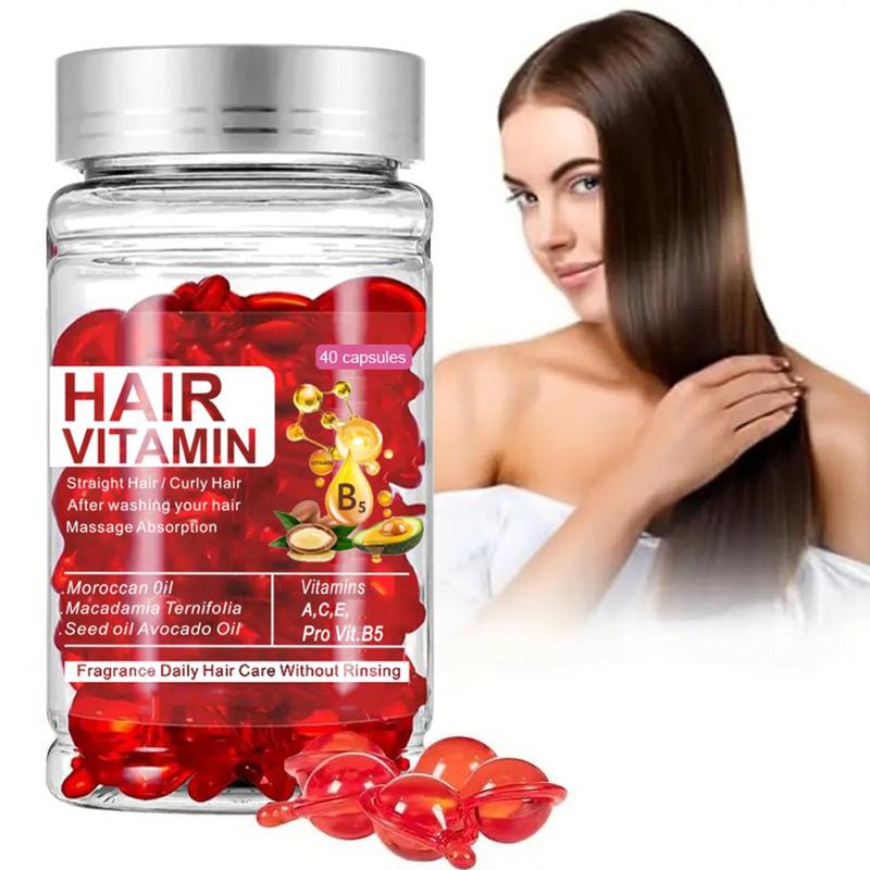 Hair Vitamin Capsule, Moroccan Argan Moisturizing Leave-in Hair Care Oil, Hair Products for Women & Men, Naturalhair, Christmas Gift