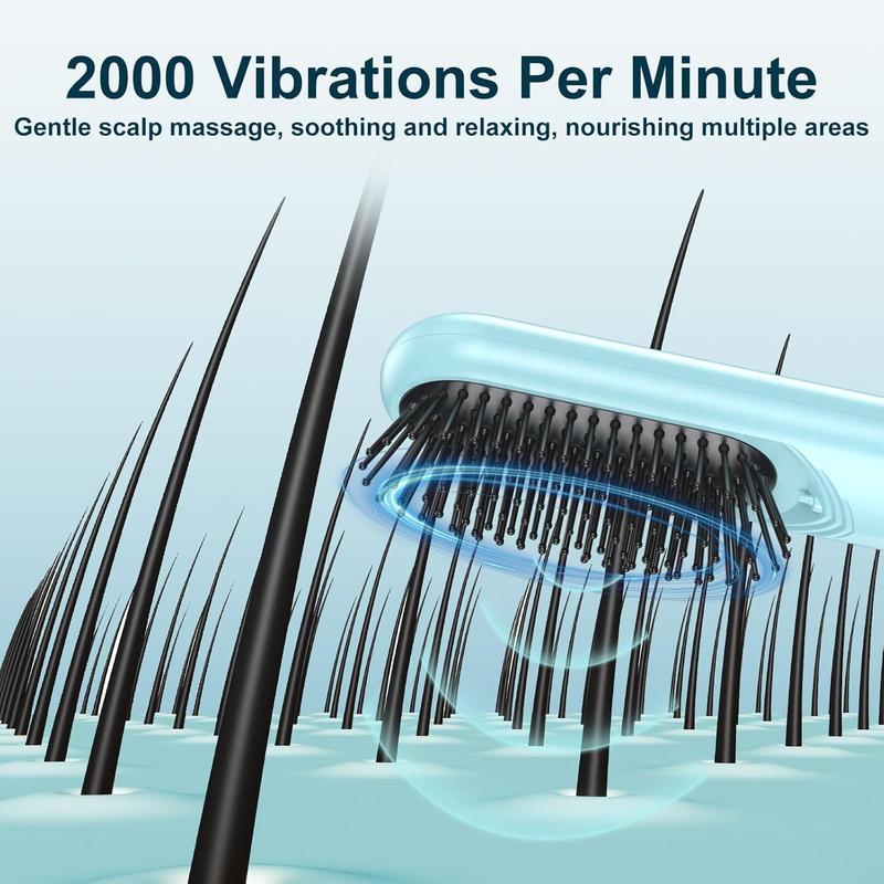 2024 Oil Spray Massage Comb – Electric Scalp Massager Comb with Essential Oil Atomizer for Hair Care, Anti-Frizz & Head Relaxation-Best Christmas Gift