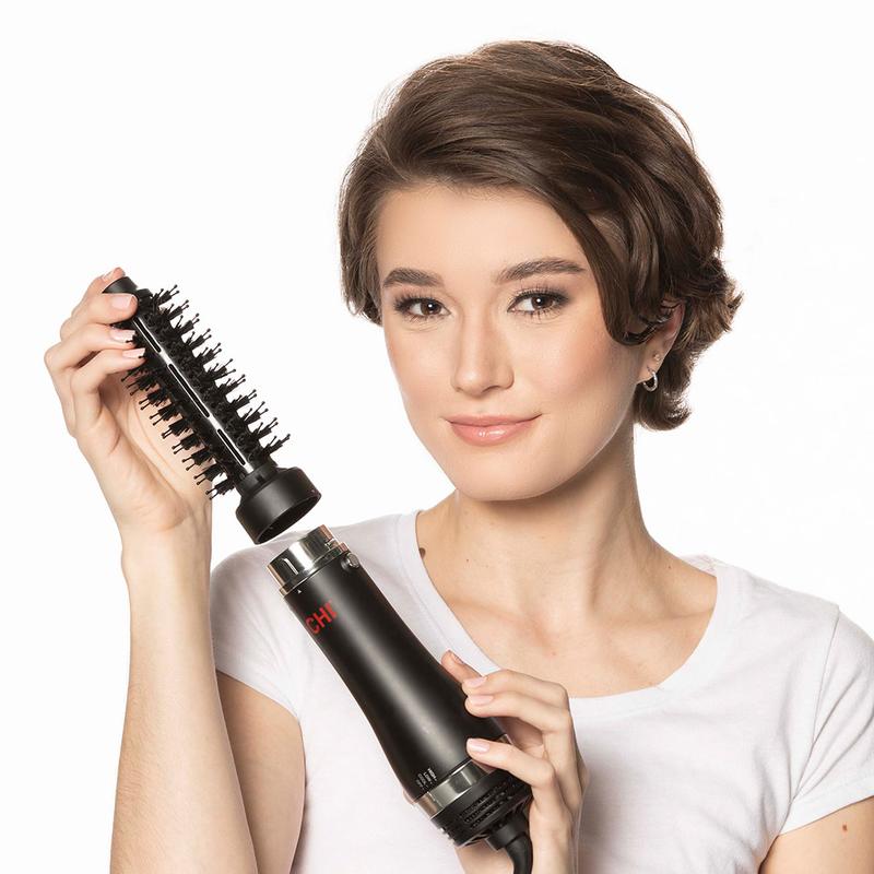 CHI 3-In-1 Round Blowout Brush with Ceramic and Ion Technology for Smooth and Silky Hair