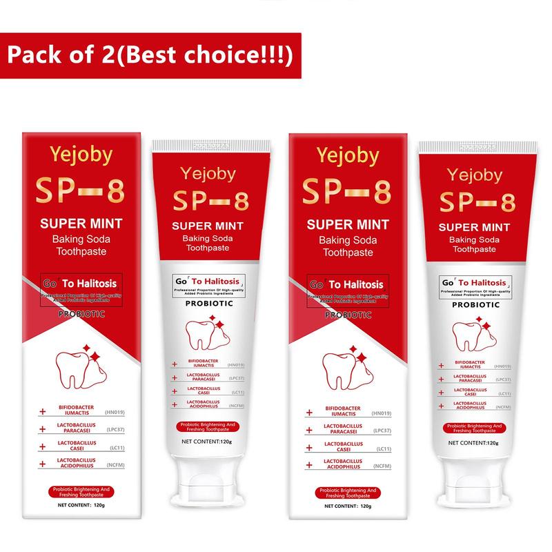 [Upgraded Version] SP-8 Probiotic Whitening Toothpaste, Free of Fluoride, Hydroxyapatite, Anti plaque, Oral Health Management Teeth Whitening Solution Effect is better than SP-6 and SP-7,SP-8 SP-6 SP-4 sp-8 sp-6 sp-4 sp8 sp6 sp4 SP-10