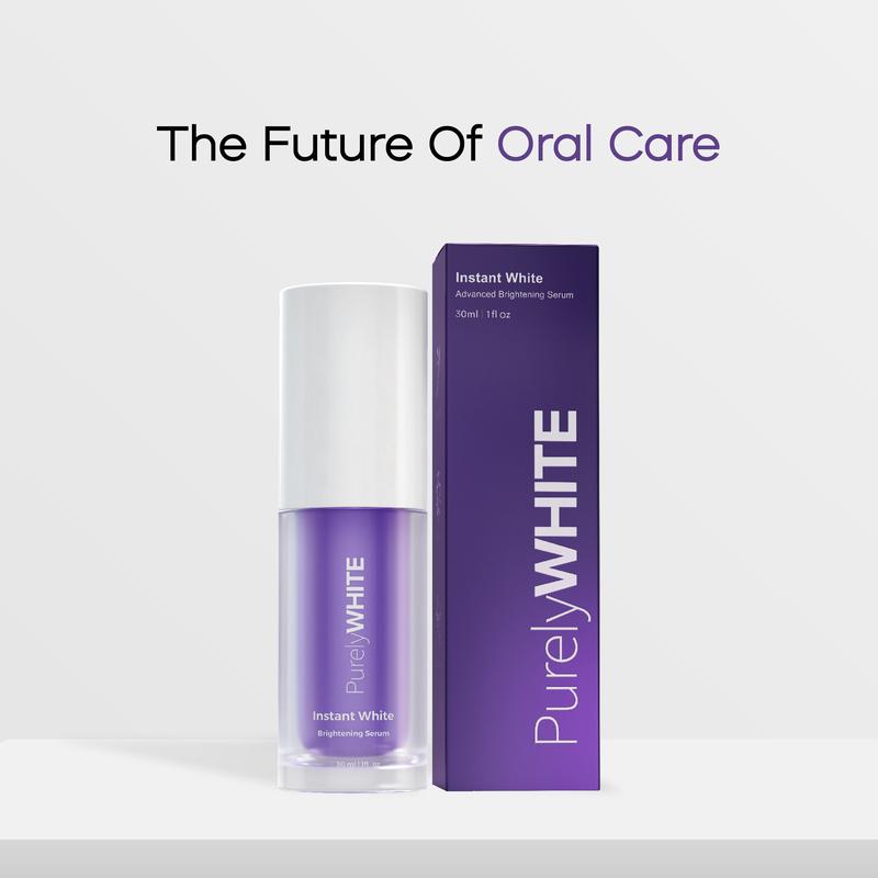 PurelyWHITE | Advanced Brightening Serum | Instant Whitening, Colour Corrector, Purple Toothpaste