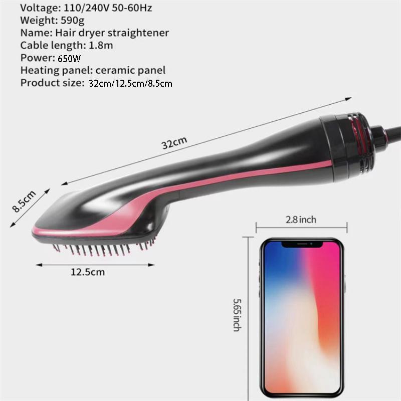 Multifunctional Hair Dryer, 1 Box Fast Drying Hair Styling Tool, Winter Hair Blower Brush, Hairdressing Comb Hot Air Brush, Blow Dryer Brush, Professional Hair Styling Tool for Home & Salon Use, Christmas Gift, Stocking Fillers, New Year Gift