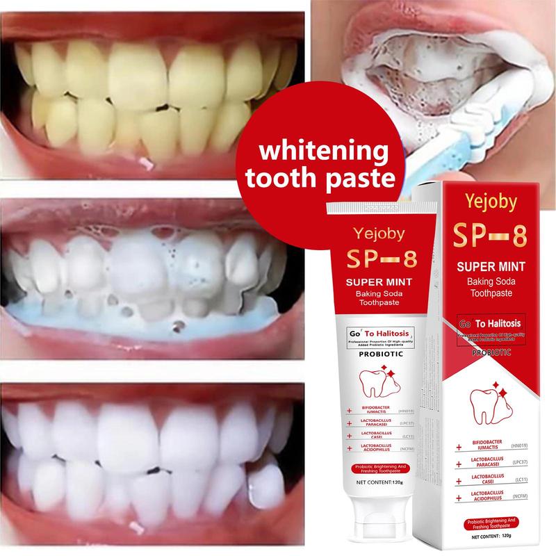 [Upgraded Version] SP-8 Probiotic Whitening Toothpaste, Free of Fluoride, Hydroxyapatite, Anti plaque, Oral Health Management Teeth Whitening Solution Effect is better than SP-6 and SP-7,SP-8 SP-6 SP-4 sp-8 sp-6 sp-4 sp8 sp6 sp4 SP-10