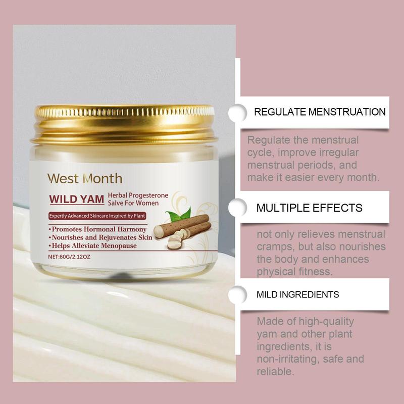 Wild Yam Body Moisturizer, 1 2 Boxes Natural Extract Nourishing Body Care Cream, Body Care Product for Women, Daily Massage Care Cream for Women