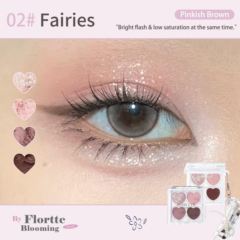 FLORTTE Love Yourself 4-Color Eyeshadow Palette