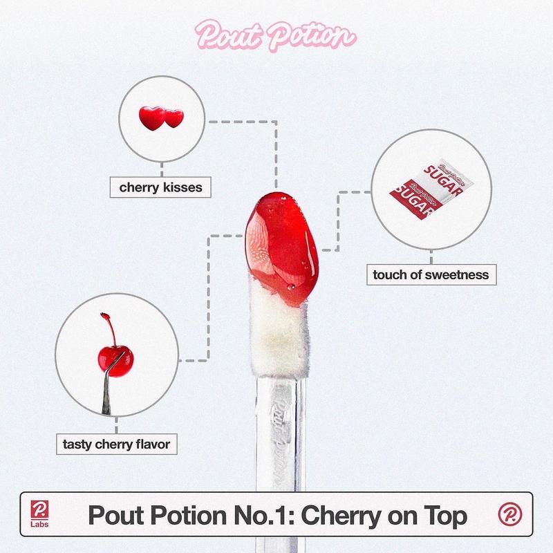 Pout Potion No.1: Cherry on Top (Juicy Cherry Flavored Lip Gloss) Hydrating Makeup Smooth Makeup Smooth