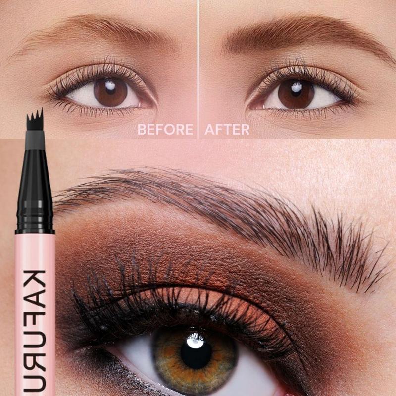 Waterproof Eyebrow Liquid Pen, 1 Count Long-lasting Precise Eyebrow Enhancers, 4-pointed Eye Brow Pen, Makeup Cosmetics for Natural-looking Brows, Christmas Gift