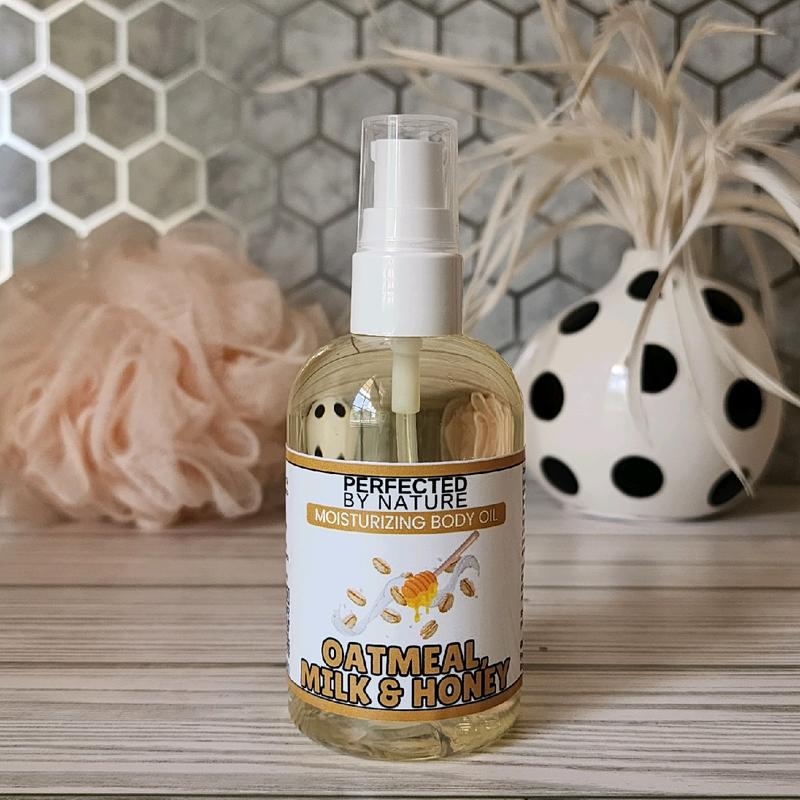 Body Oil Oatmeal, Milk & Honey  - Nourishing Moisturizer for Ultimate Comfort and Body Care