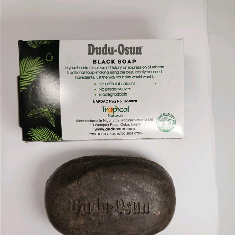 5.25oz Single Dudu-Osun Black Soap Pure Natural Organic Body Care Body Wash