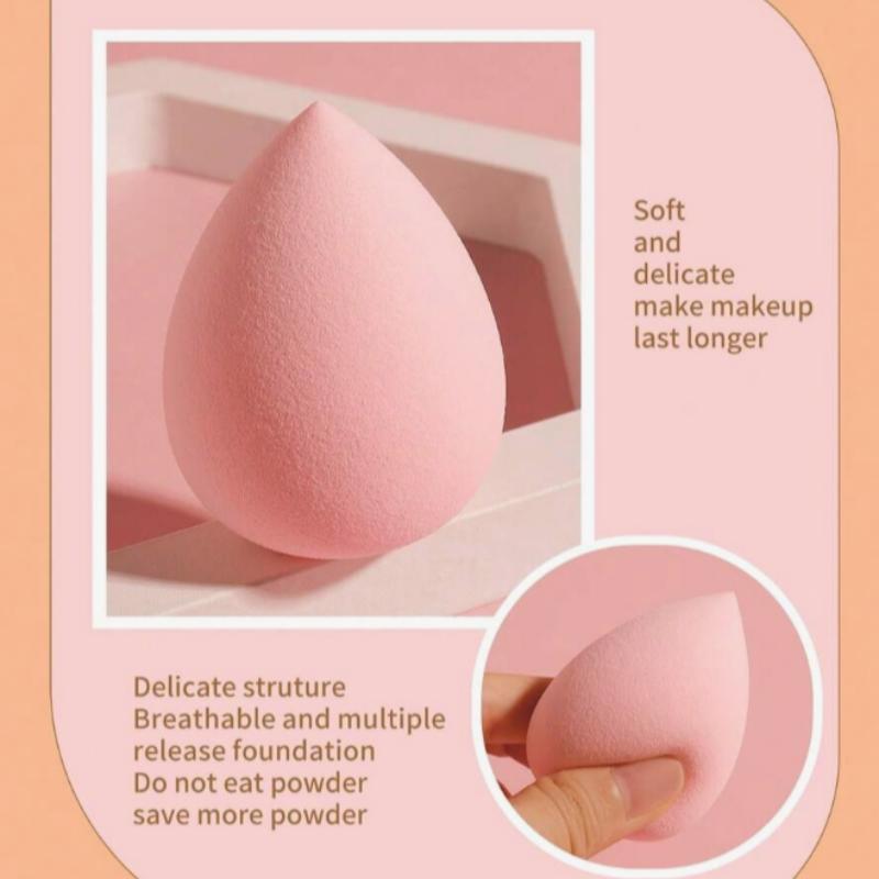 Makeup Tool Set, 1 Set Makeup Sponge Set with Headband, Wristband, Air Puff, Dry & Wet Use Makeup Sponge, for All Skin Types