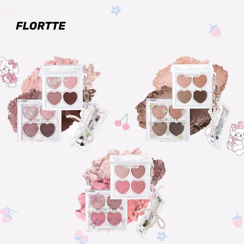 FLORTTE Love Yourself 4-Color Eyeshadow Palette