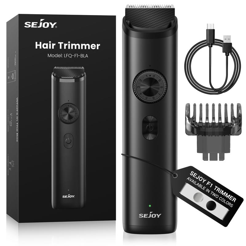 Sejoy Adjustable Beard Trimmer for Men, Cordless Electric BodyTrimmer with Precision Dial, USB Rechargeable Shaver Grooming for Men Gifts