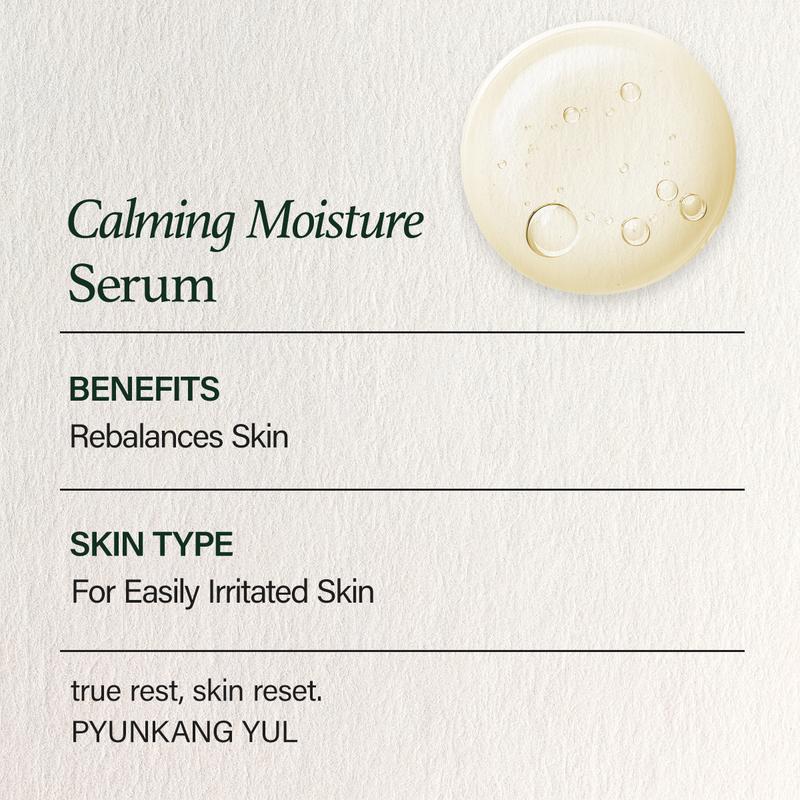 Pyunkang Yul Calming Moisture Serum - Korean Moisturizing Facial Serum - Soothing & Hydrating - Acne, Prone Skin Serum (1.01 fl oz)