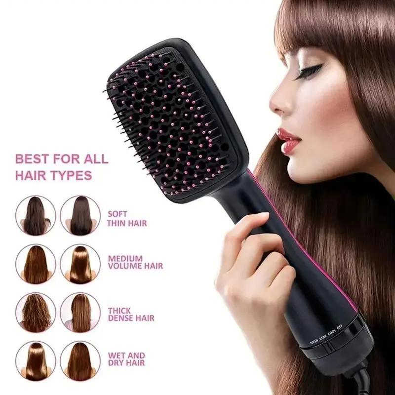 Multifunctional Hair Dryer, 1 Box Fast Drying Hair Styling Tool, Winter Hair Blower Brush, Hairdressing Comb Hot Air Brush, Blow Dryer Brush, Professional Hair Styling Tool for Home & Salon Use, Christmas Gift, Stocking Fillers, New Year Gift