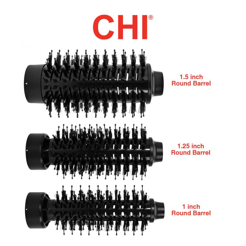 CHI 3-In-1 Round Blowout Brush with Ceramic and Ion Technology for Smooth and Silky Hair