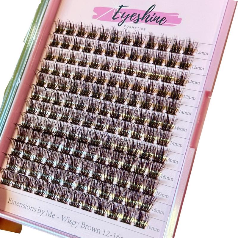 Eyeshine Wispy (brown 12-16mm) Extension by Me lashes glue sold separately