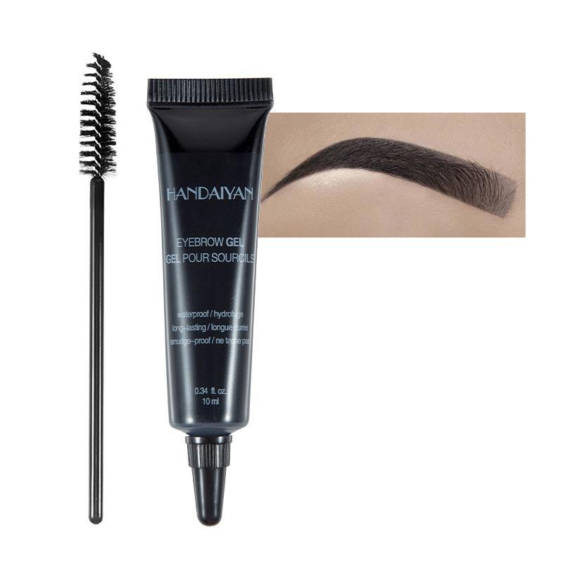 Eyebrow Gel with Brush, Tinted Smudge Proof Eye Brow Liquid Cream, Long Lasting Eye Brow Coloring Styling Gel, Eyebrow Shaping Cosmetic