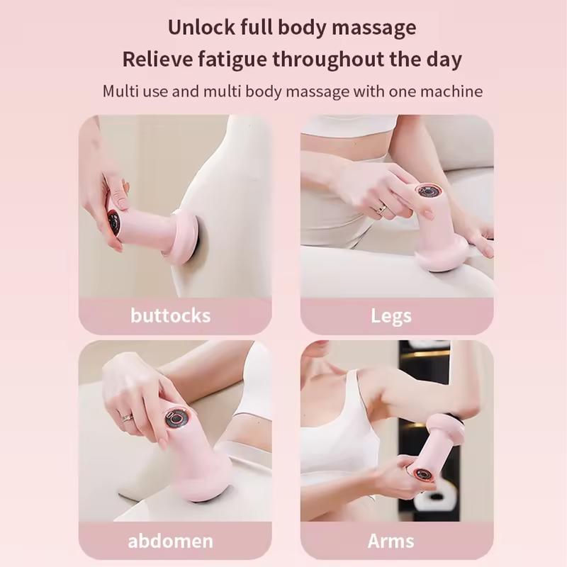 Portable Cellulite Massager, Body Sculpting Machine, Lymphatic Drainage Massager,Handheld & Cordless, Stomach Fat Massager, Massage Belly Thighs Neck for Women