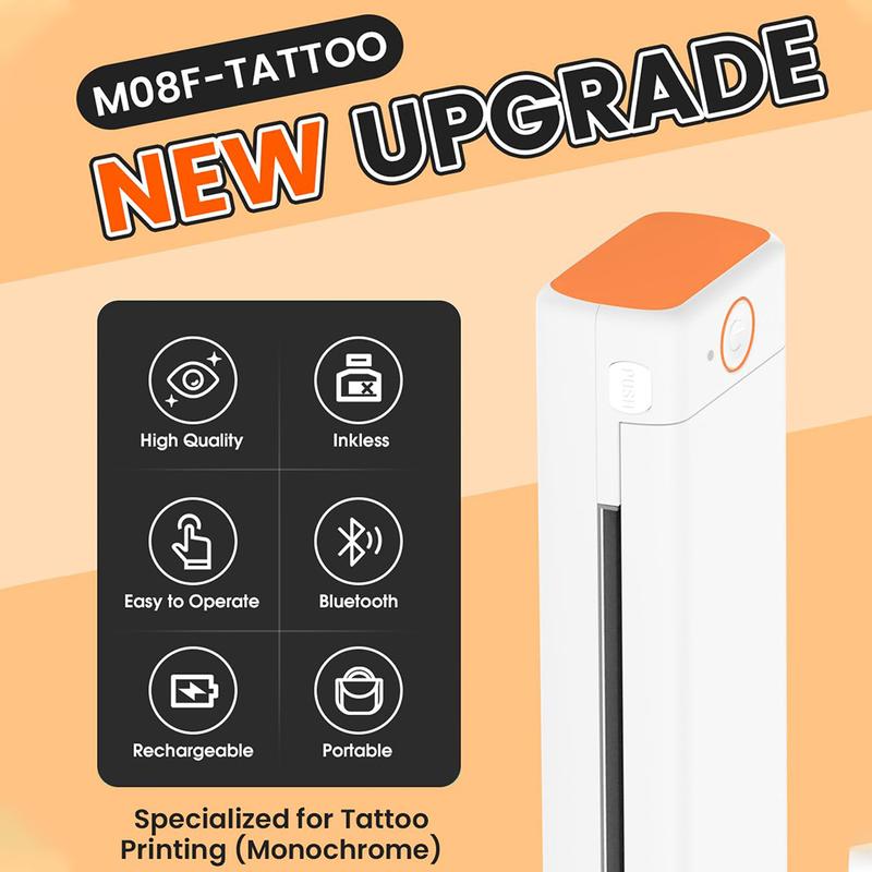 Phomemo [AI] Tattoo Stencil Printer for Tattoo Beginners, Bluetooth Thermal Tattoo Printer Compatible with Phones and Computers, Perfect Choice for Chrismas Lightweight Gifts