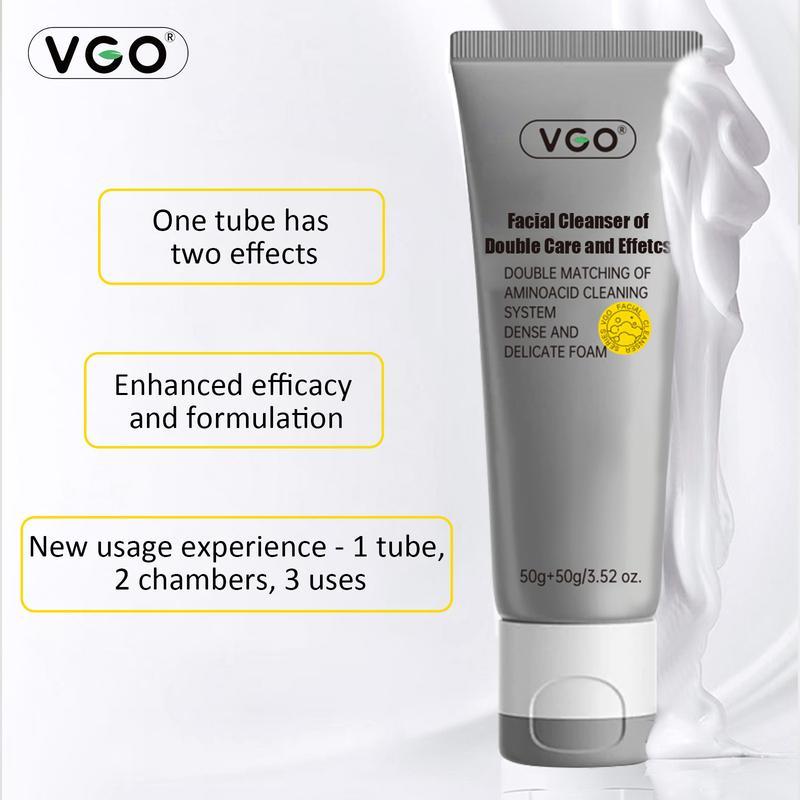 VGO Snail Mucin 92% Moisturizer Daily Face Gel Cream for Dry & Sensitive Skin,Cleanser Skincare,Face Serum,Serum for Women and Men and VGO Vitamin C Facial Serum Essence,Set Acne Gentle Radiance Comfort Hydrate Moisture Cleansing gentle moisturizer